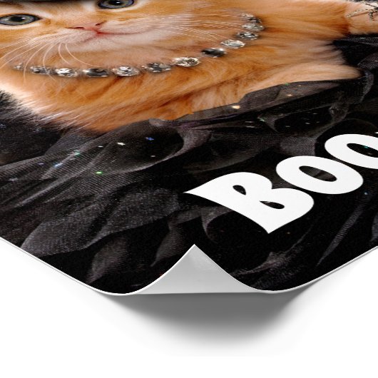Poster Chaton sorcière glamour (Coin)