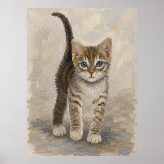 Poster Chaton tigré (Devant)