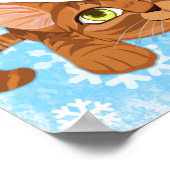 Poster Chaton vacances (Coin)