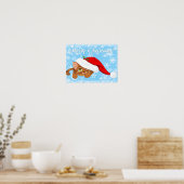 Poster Chaton vacances (Cuisine)