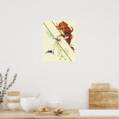 Poster chatons escalades et papillons (Cuisine)