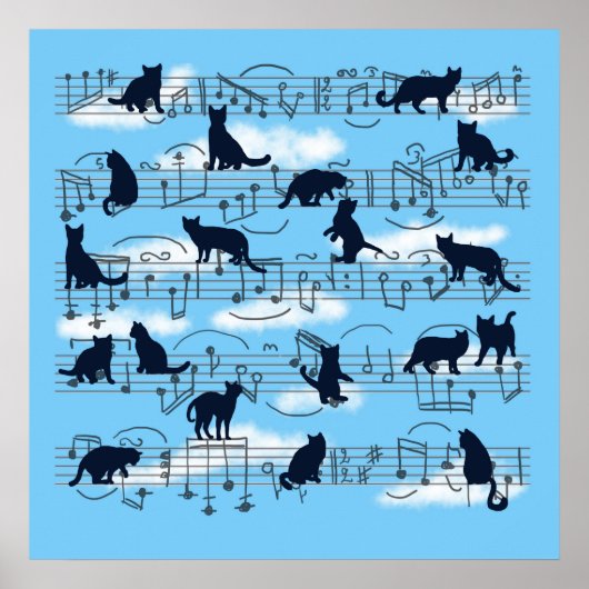 Poster chatons musicaux (Devant)