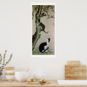 Poster Chats, 17ème siècle (encre sur soie) (Cuisine)