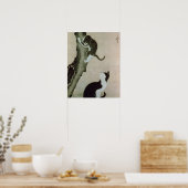 Poster Chats, 17ème siècle (encre sur soie) (Cuisine)