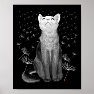 Poster Chats 365 Chats 365 Pissenlit Chat Graphique