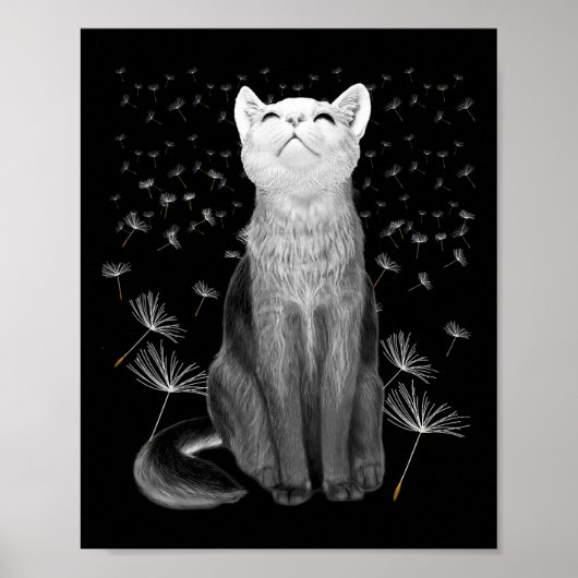 Poster Chats 365 Chats 365 Pissenlit Chat Graphique  (Devant)