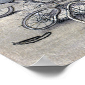 Poster Chats à vélo (Coin)