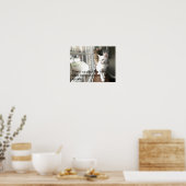 Poster Chats assis près de la fenêtre (Cuisine)