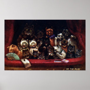 Poster Chats au Théâtre pour une pièce Louis Wain
