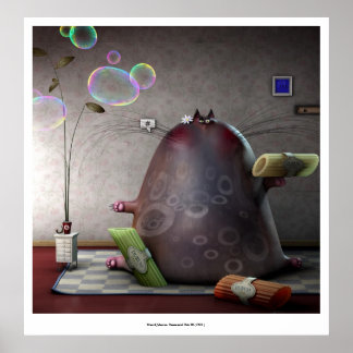 Poster chats cérémoniels II ( chat no 4 )