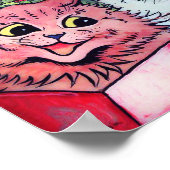 Poster Chats chantant des cantiques, Louis Wain (Coin)