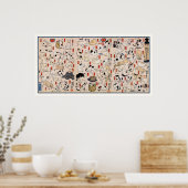 Poster Chats : Chats par Utagawa Kuniyoshi (Cuisine)