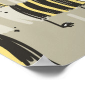 Poster Chats & Chiens : Drôle Texture sans Seamless (Coin)