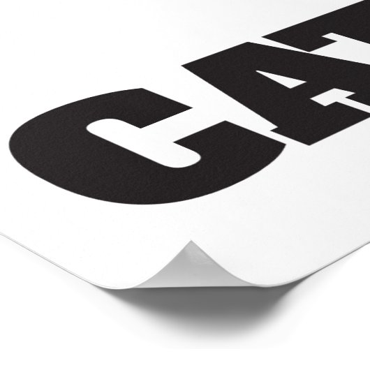 Poster Chats contre les appels de chat (Coin)