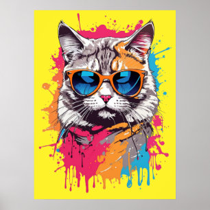Poster Chats cool : "Appelle-moi Apollo"