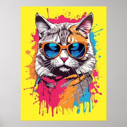 Poster Chats cool : "Appelle-moi Apollo" (Devant)