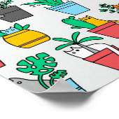 Poster Chats dans les pots à fleurs (Coin)