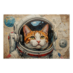 POSTER CHATS DANS L'ESPACE 11