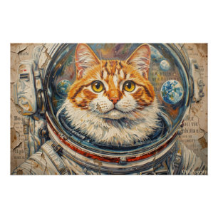 POSTER CHATS DANS L'ESPACE 7