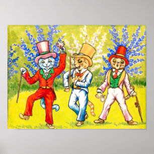 Poster Chats dansants