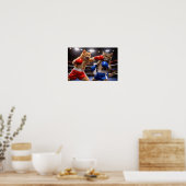 Poster Chats de boxe (Cuisine)