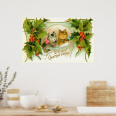 Poster Chats de Noël (Cuisine)