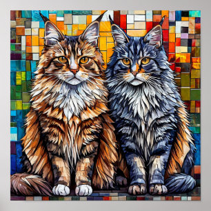 Poster Chats de race Maine Coon