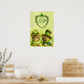 POSTER CHATS DE ST.PATRICK DE MODE RIEURS,MONOGRAMME DE C (Cuisine)