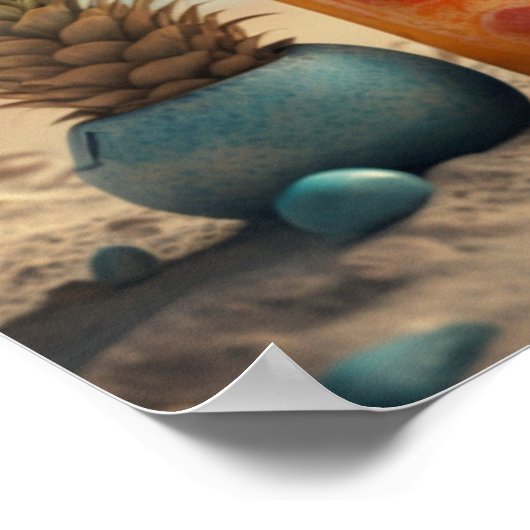 Poster Chats de vacances (Coin)