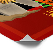 Poster Chats d'Halloween effrayés Trick ou le traitement (Coin)