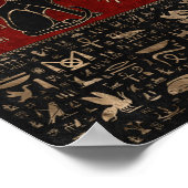 Poster Chats égyptiens et oeil de Horus (Coin)