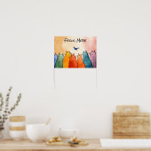 Poster Chats en mode concentration – Citations drôles de (Cuisine)