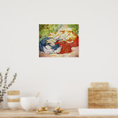 Poster Chats en tissu rouge, Franz Marc (Cuisine)