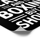 Poster Chats Et Boxe Drôle Boxe (Coin)