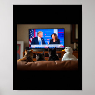 Poster Chats Et Canards Trump Chemise