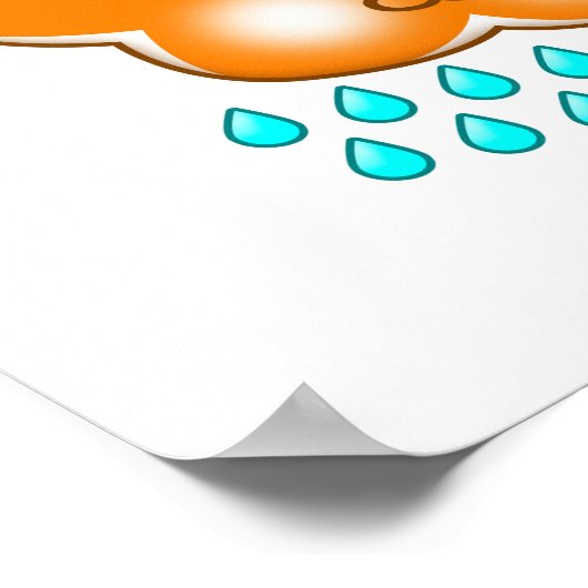 Poster Chats et chiens en pluie (Coin)