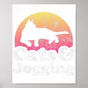 Poster Chats et Jogging Chat homme ou femme