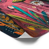 Poster Chats floraux dans le champ de marguerite : pièce  (Coin)