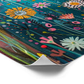 Poster Chats floraux dans le champ de marguerite : pièce (Coin)