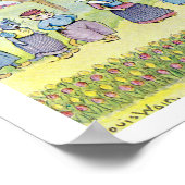 Poster Chats hollandais, Louis Wain (Coin)