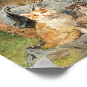 Poster Chats joueurs | Julius Adam le Jeune (Coin)