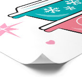 Poster Chats Kitty Noir Rétro Pyrex Folie du milieu du si (Coin)