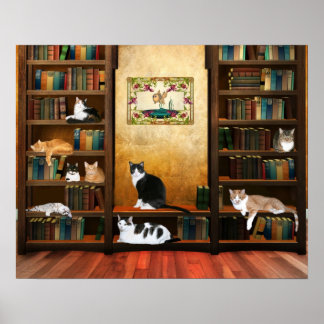 Poster Chats littéraires