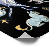 Poster Chats médiévaux moches (Coin)