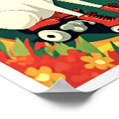 Poster Chats modernes du milieu du siècle en vacances (Coin)