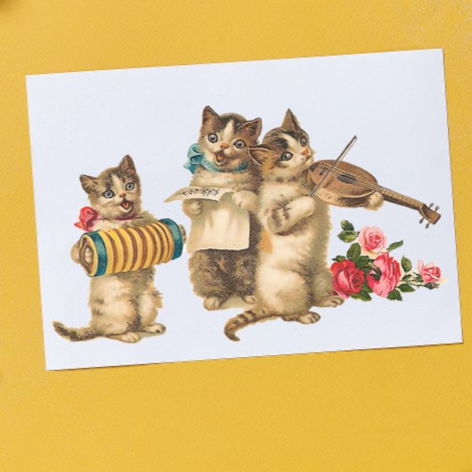 Poster Chats musicaux