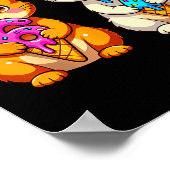 Poster Chats Neko Mignons Kawaii 67 Drip Meme Drôle Six S (Coin)