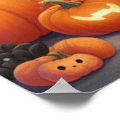 Poster Chats noirs et Jack-O-Lanterns (Coin)