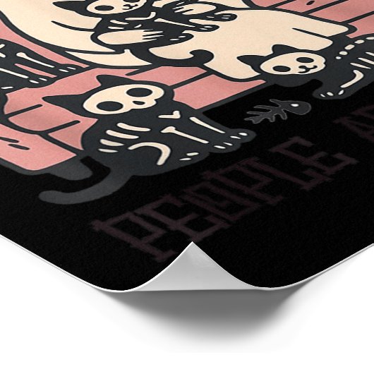 Poster Chats Parce Que Les Gens Déplaisant Fantôme Hallow (Coin)