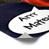 POSTER CHATS PIRATES PARLANT ET NAVIRE DANS LA TEMPÊTE DE (Coin)